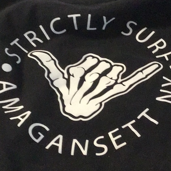 Black Hoodie Sweater XXL Strictly Surf Amagansett NY - Picture 8 of 8